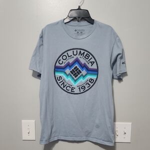 Columbia Men's Light Blue Graphic Tee